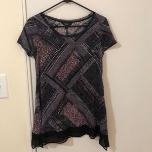 Vera Wang Purple Tunic Top